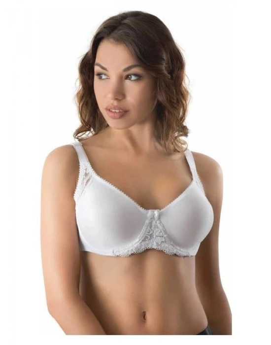 BEYAZ MI Emay 164 C Balenli Dantelli Sütyen