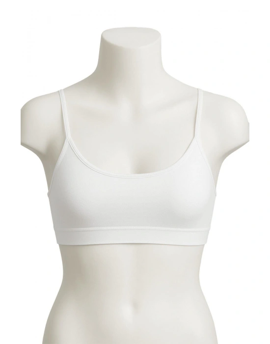 BEYAZ MI Emay 1815 6'Lı Pedli Alıştırma Sütyeni