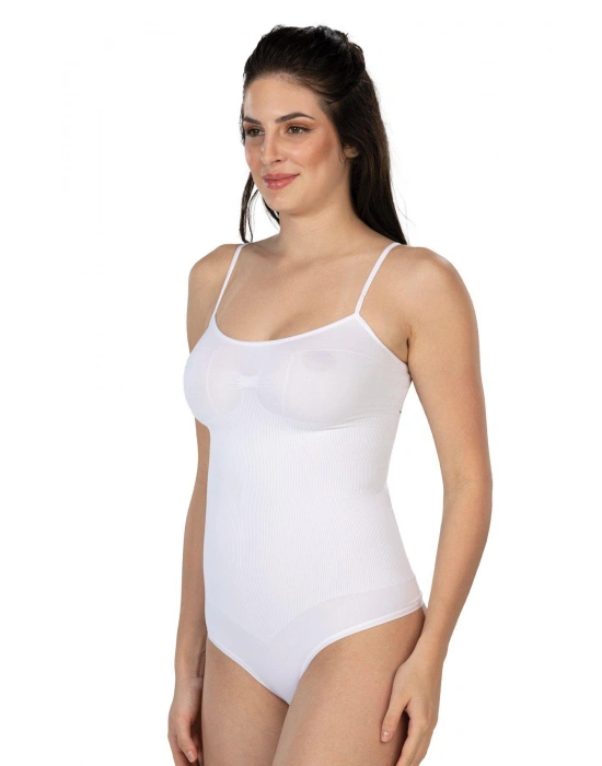 BEYAZ MI Emay 1927 İp Askıllı Ripli String Body