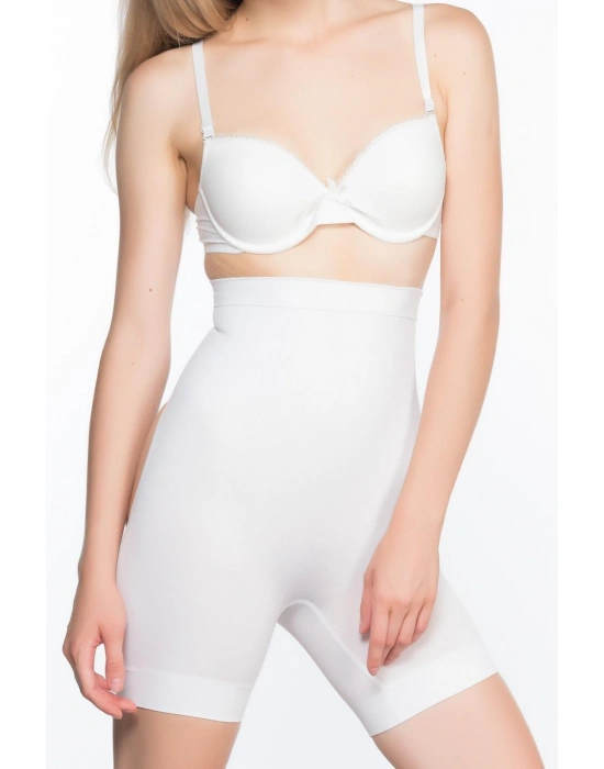 BEYAZ MI Emay 2032 Popo Açık Masajlı Boxer Korse