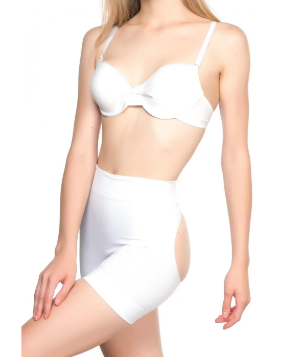 BEYAZ MI Emay 2034 Popo Açık Anti Selülit Korse