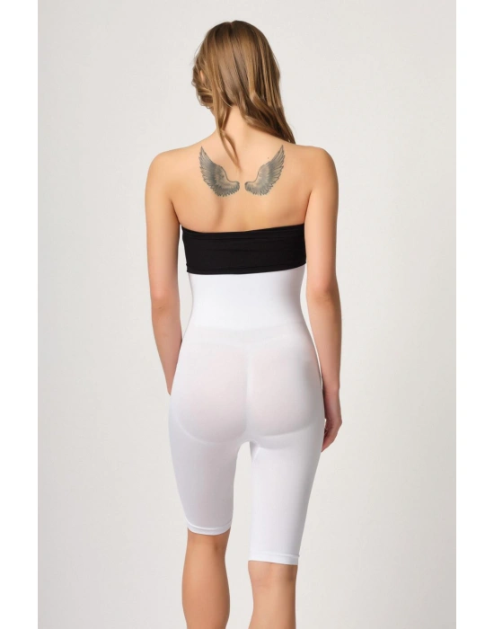 BEYAZ MI Emay 2044 Yüksek Bel Double Uzun Paçalı Korse