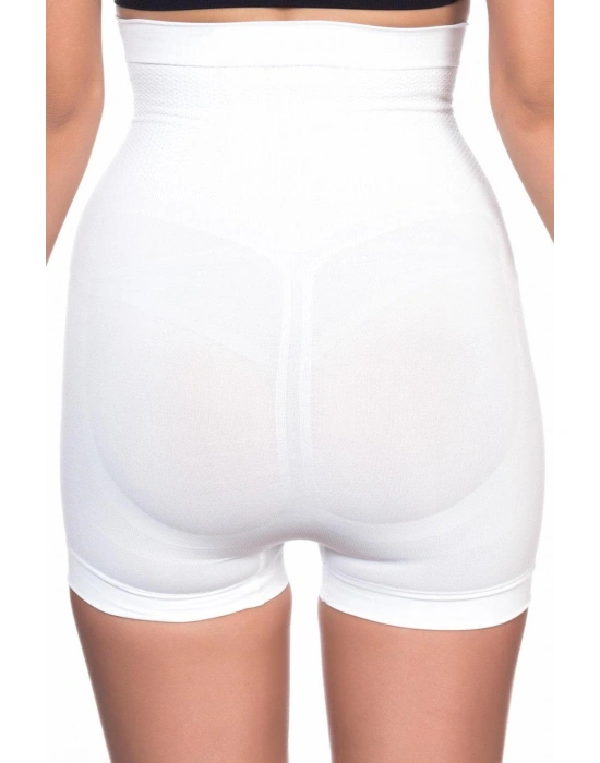 BEYAZ MI Emay 2055 Yüksek Bel Masajlı Boxer Korse