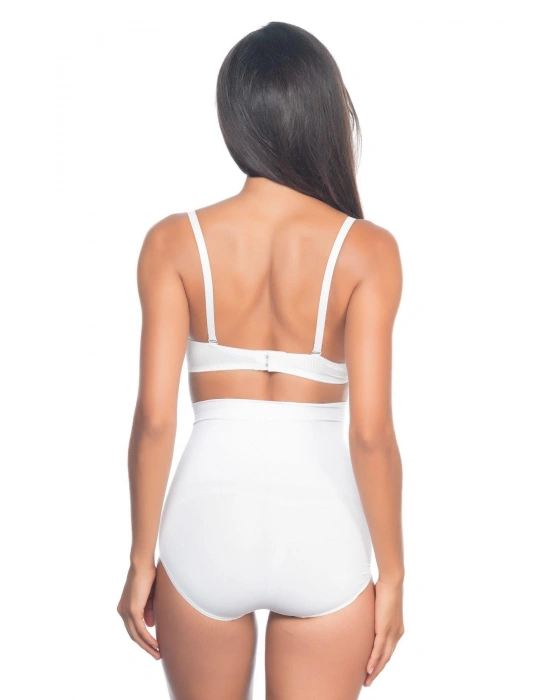 BEYAZ MI Emay 2057 Yüksek Bel Masajlı Slip Korse