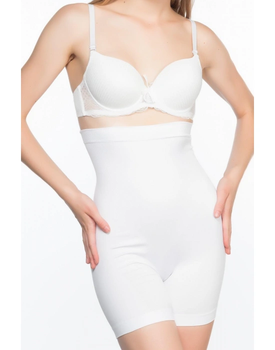 BEYAZ MI Emay 2063 Popo Açık Paçalı Korse