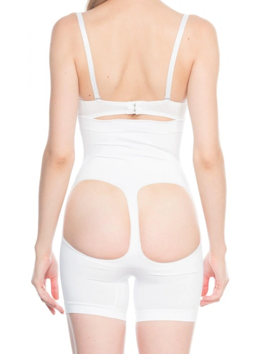 BEYAZ MI Emay 2063 Popo Açık Paçalı Korse