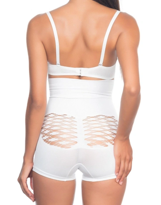 BEYAZ MI Emay 2064 Popo Açık Fantezi Boxer Korse