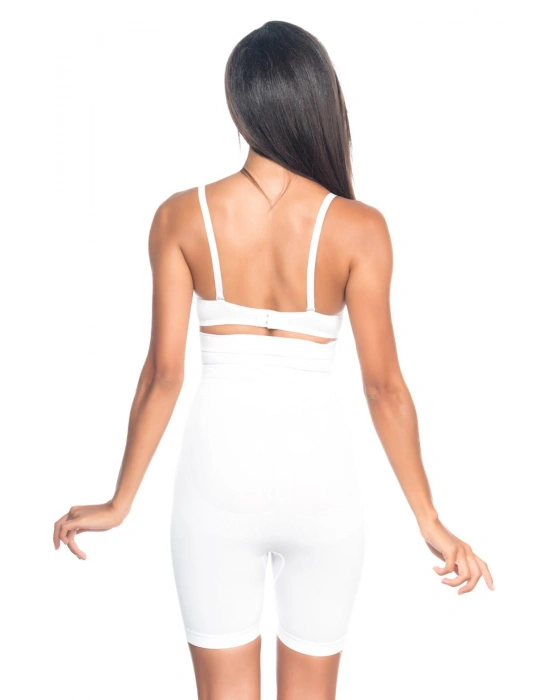 BEYAZ MI Emay 2077 Yüksek Bel Desenli Paçalı Korse