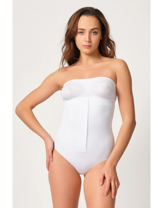 BEYAZ MI Emay 2088 Önden Agraflı Slip Korse