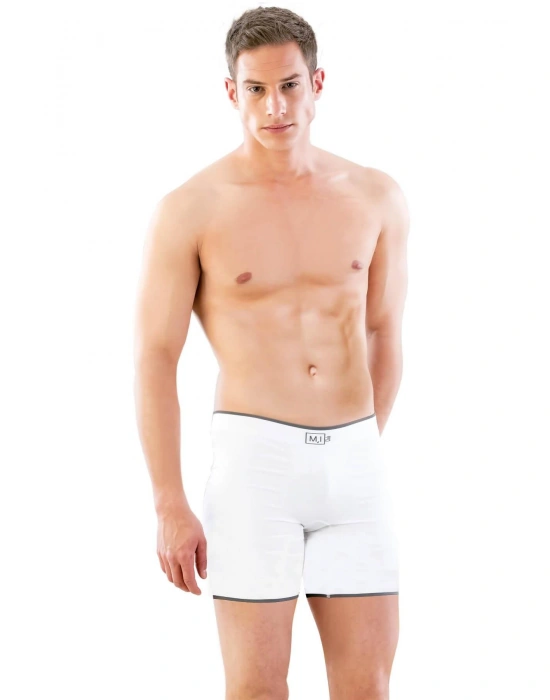 BEYAZ MI Emay 2108 Seamless uzun Erkek Boxer