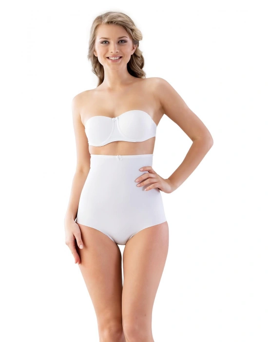 BEYAZ MI Emay 2813 Yüksek Bel Slip Lazer Korse