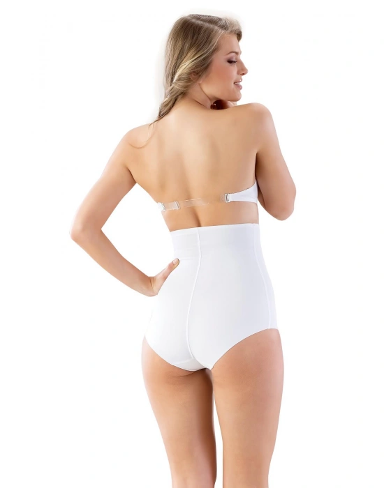 BEYAZ MI Emay 2813 Yüksek Bel Slip Lazer Korse