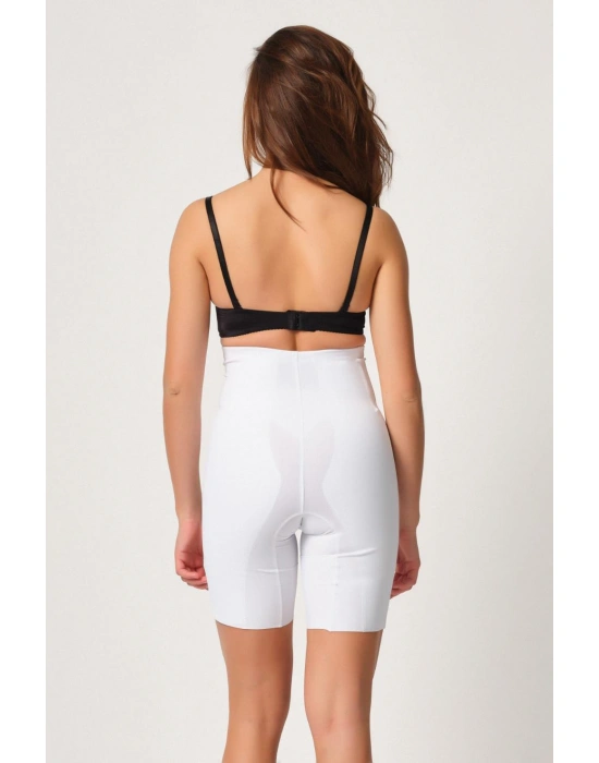 BEYAZ MI Emay 2814 Double Yüksek Bel Boxer Lazer Korse