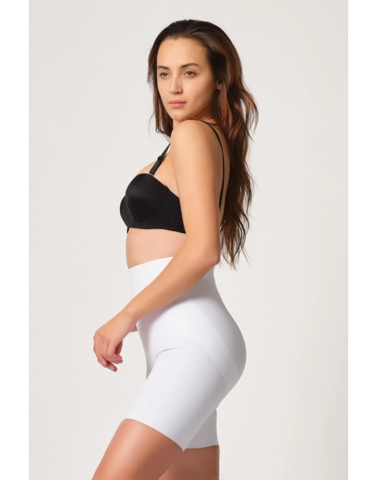 BEYAZ MI Emay 2816 Yüksek Bel Boxer Lazer Korse