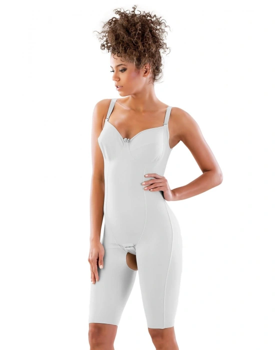 BEYAZ MI Emay 2822 Balen Sütyenli Paçalı Boy Lazer Korse