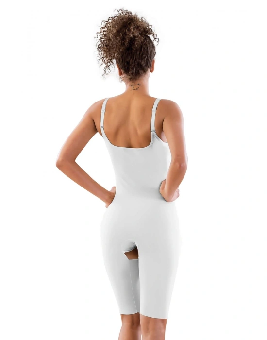 BEYAZ MI Emay 2822 Balen Sütyenli Paçalı Boy Lazer Korse