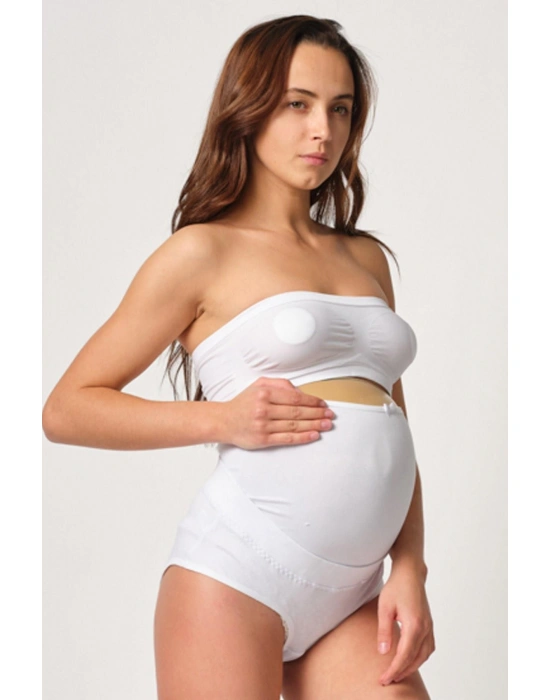 BEYAZ MI Emay 2825 Cotton Hamile Karın Destekleyici Slip Korse
