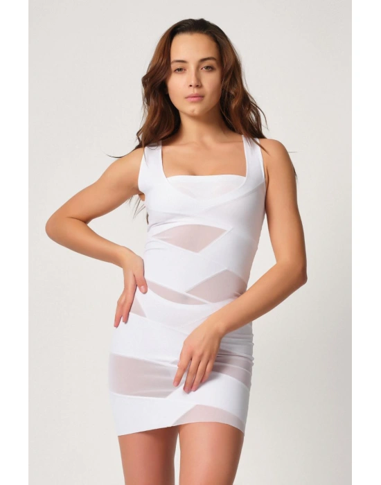 BEYAZ MI Emay 2934 Toparlayıcı Elbise Lazer Korse