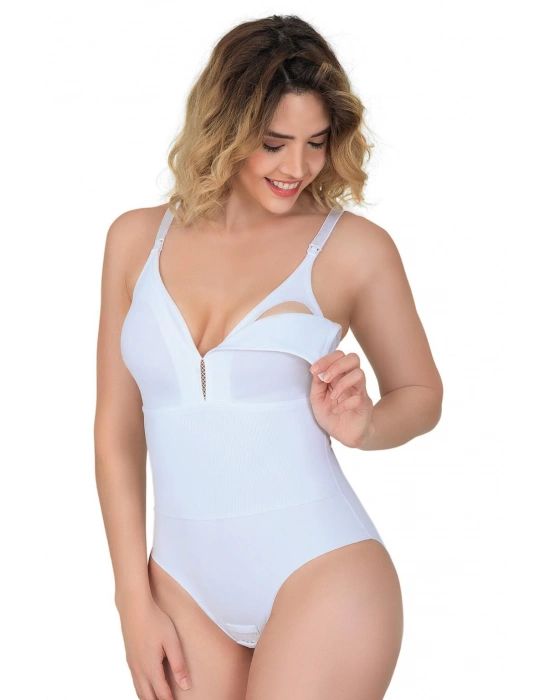 BEYAZ MI Emay 2944 Sırt Destekli Badi Emzirme Korse