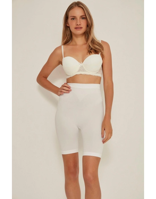 BEYAZ MI Emay 3005 Soft Uzun Paçalı Boxer Korse