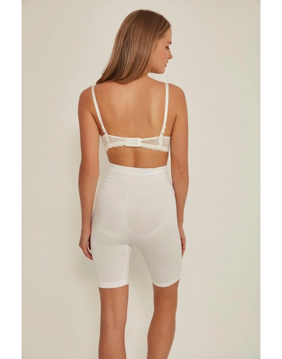 BEYAZ MI Emay 3005 Soft Uzun Paçalı Boxer Korse