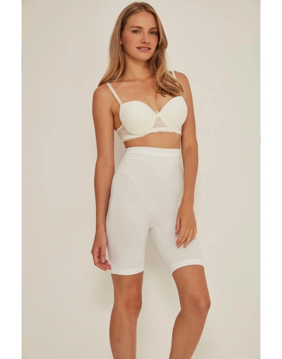 BEYAZ MI Emay 3005 Soft Uzun Paçalı Boxer Korse