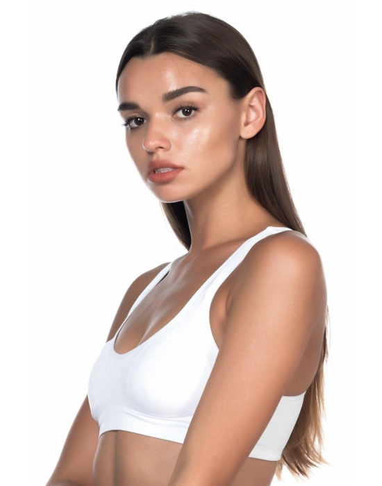 BEYAZ MI Emay 4025 Pedli Sporcu Büstiyer