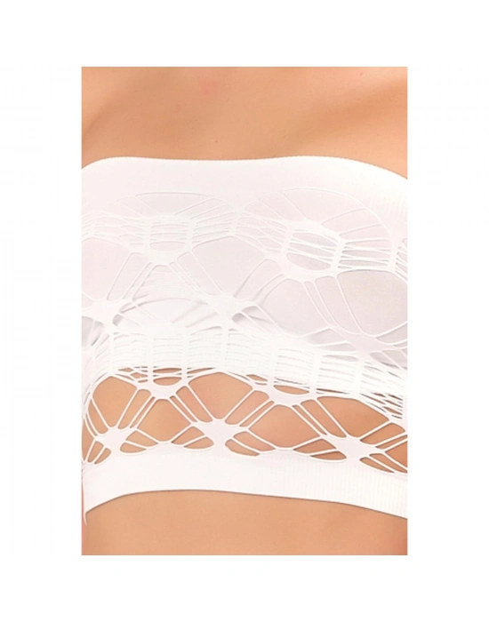 BEYAZ MI Emay 4050 Double Örgü Toparlayıcı Straplez Büstiyer