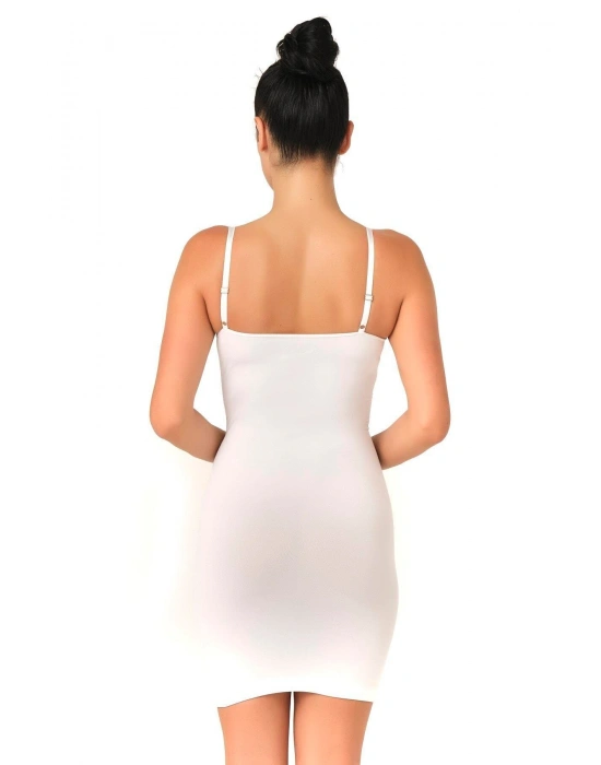 BEYAZ MI Emay 5060 Göğsü Açık Elbise Korse