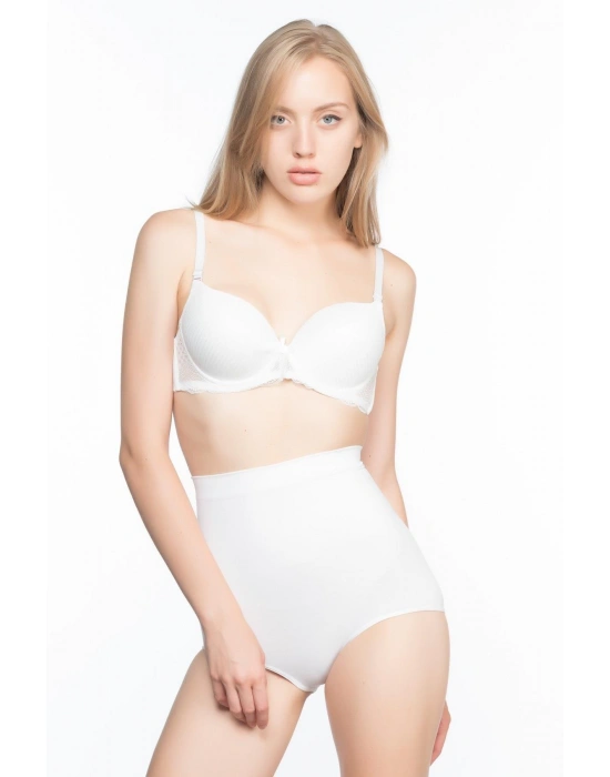 BEYAZ MI Emay 7024 Yüksek Bel Slip Korse