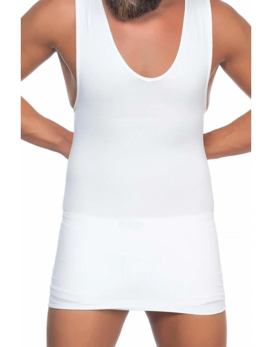 BEYAZ MI Emay E1003 V Yaka Erkek Korse Atlet