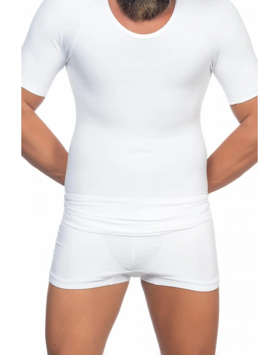 BEYAZ MI Emay E1010 Yarım Kol Erkek Korse Atlet