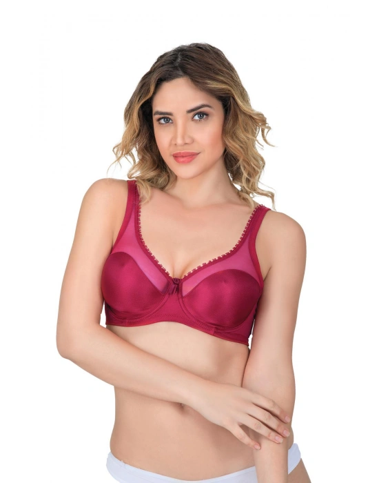 BORDO MI Emay 169 B Basic Balenli Toparlayıcı Sütyen
