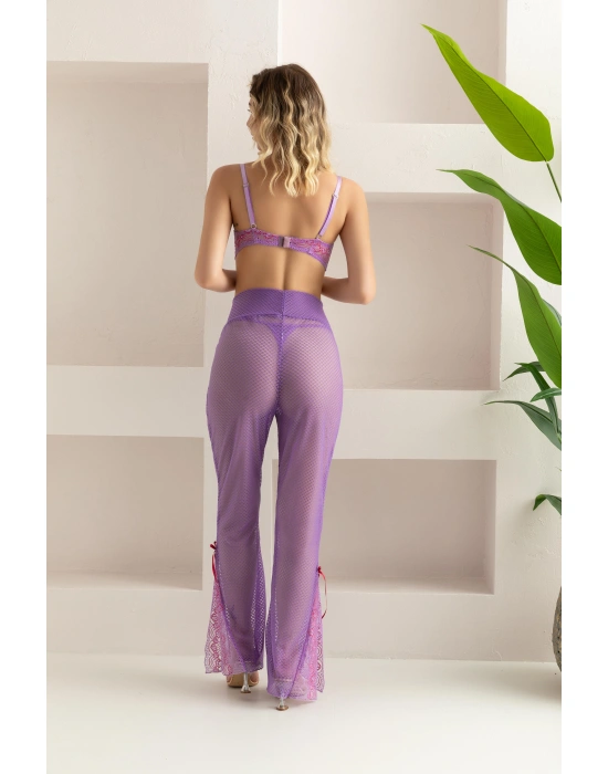 BRALET, PANTOLON, STRİNG TAKIM LİLA (32106)