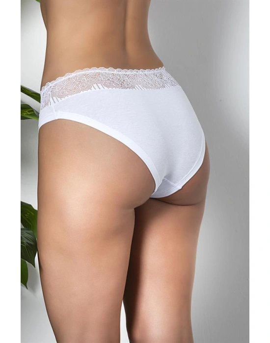 DANTEL DETAYLI SLİP KÜLOT BEYAZ (MGP21781)