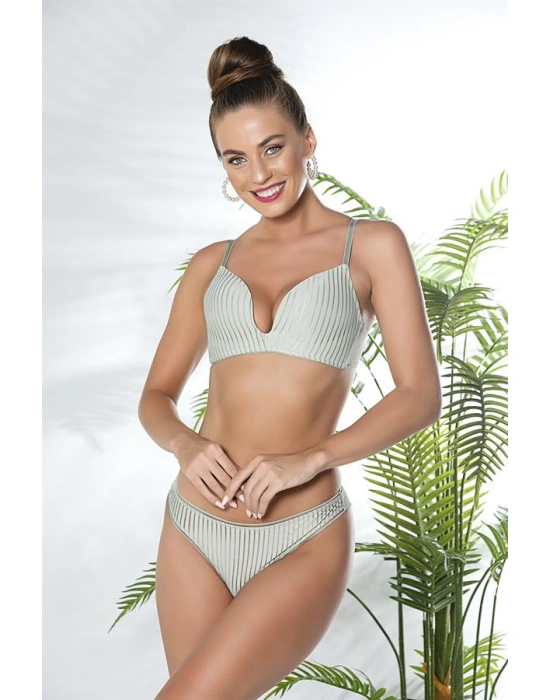 DEKOLTE SÜTYEN VE STRİNG TAKIM MİNT YEŞİLİ (MGP31772)