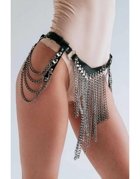 Deri Harness Fantezi Külot 81021