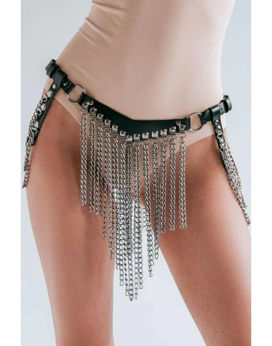 Deri Harness Fantezi Külot 81021