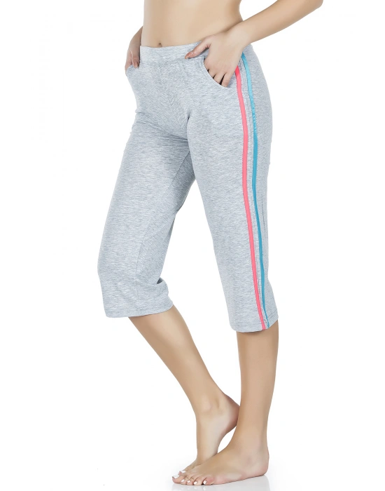 Derya Kurşun Cepli Kadın Kapri 0537