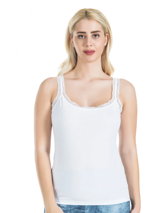 Derya Kurşun Dantelli Kadın Atlet 214