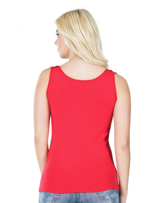 Derya Kurşun Güpürlü Kadın Tişört 268