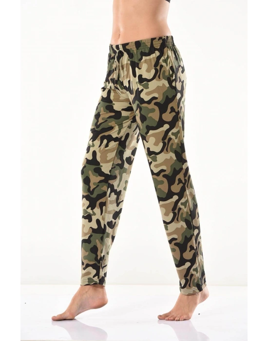 Derya Kurşun Kamuflaj Desenli Eşofman Altı 0573