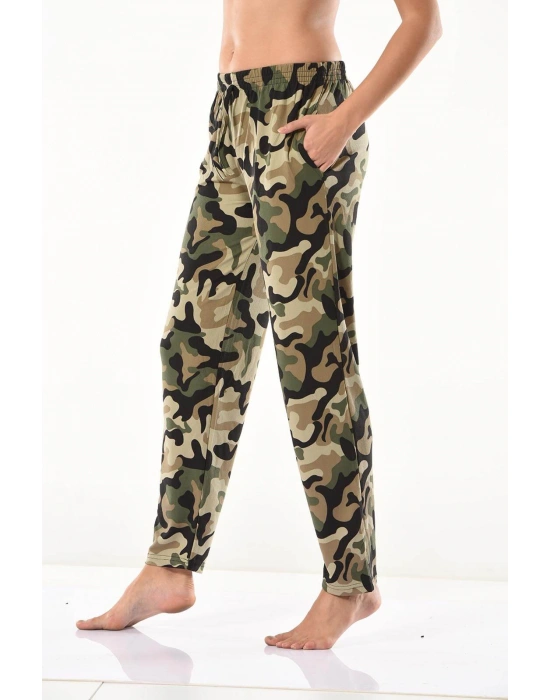 Derya Kurşun Kamuflaj Desenli Eşofman Altı 0573