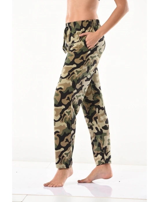 Derya Kurşun Kamuflaj Desenli Eşofman Altı 0573