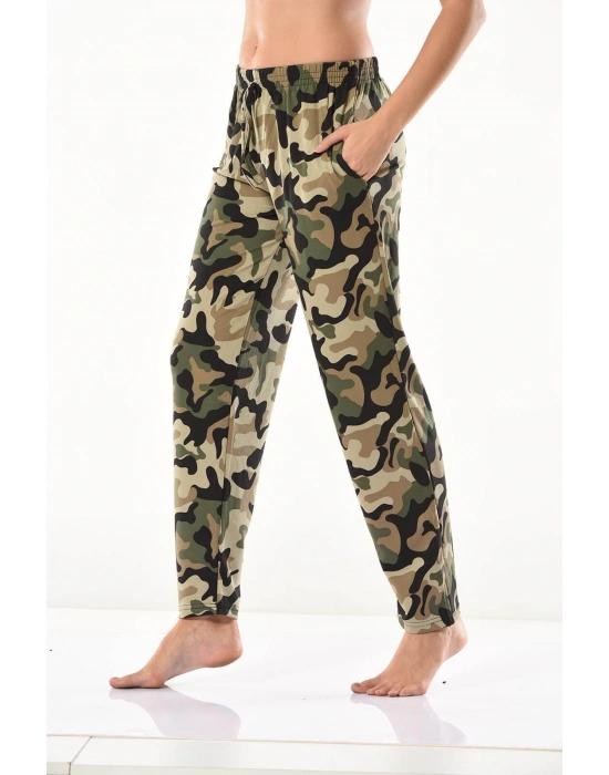 Derya Kurşun Kamuflaj Desenli Eşofman Altı 0573