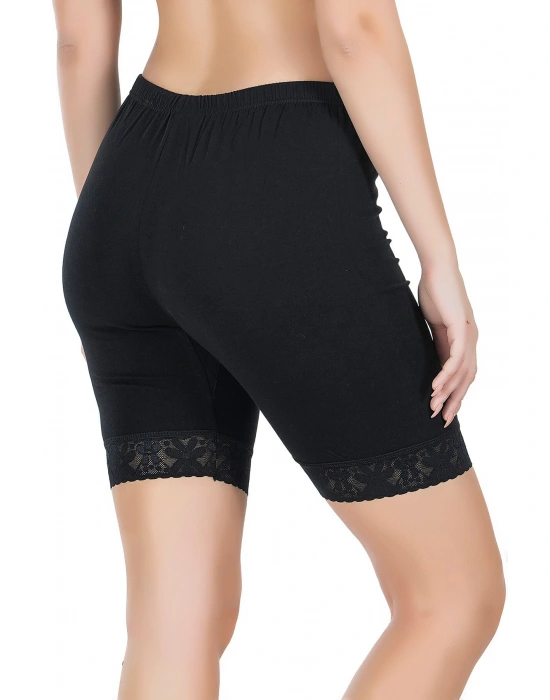 Derya Kurşun Paçası Dantelli Dizüstü Kadın Tayt 415