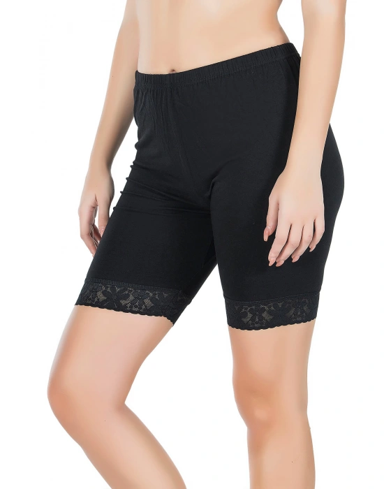 Derya Kurşun Paçası Dantelli Dizüstü Kadın Tayt 415