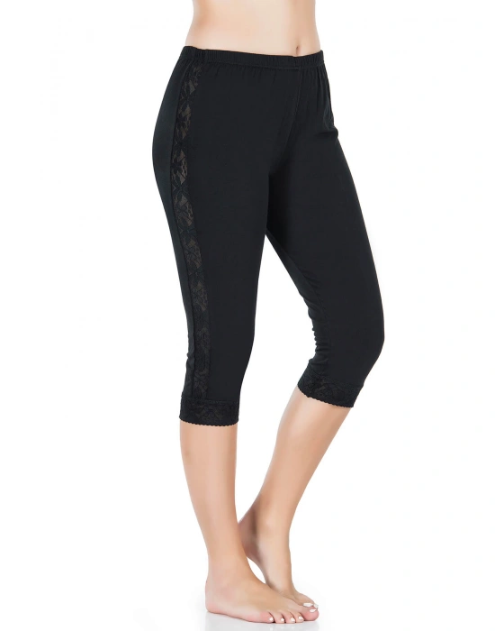 Derya Kurşun Şeritli Kısa Kadın Tayt 417