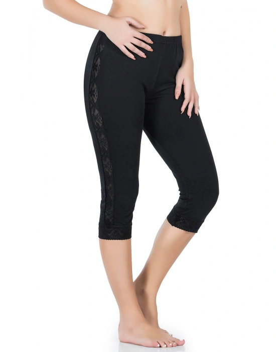 Derya Kurşun Şeritli Kısa Kadın Tayt 417