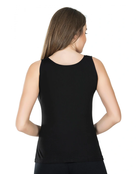 Derya Kurşun Sıfır Kol Güpürlü Kadın Atlet 298